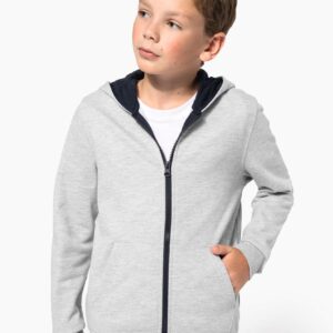Sweat-shirt zippé capuche enfant