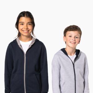 Sweat-shirt zippé capuche enfant