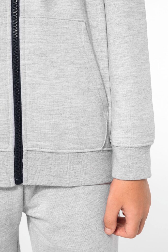 Sweat-shirt zippé capuche enfant