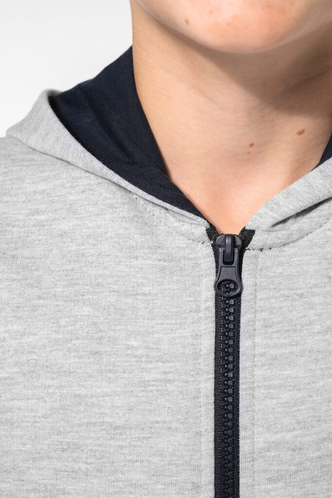 Sweat-shirt zippé capuche enfant