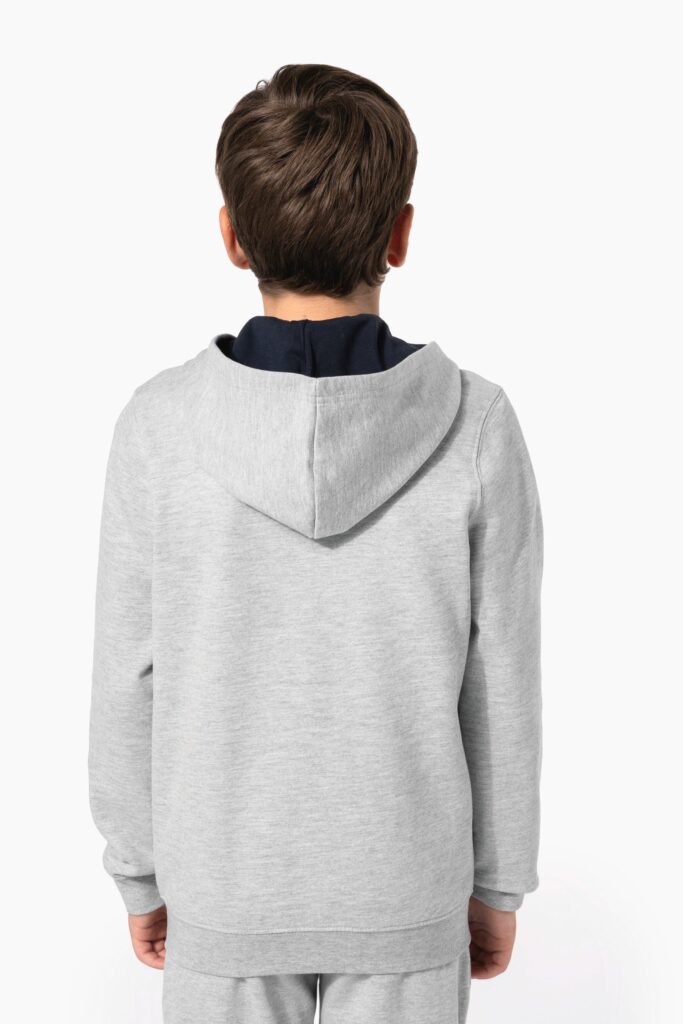 Sweat-shirt zippé capuche enfant