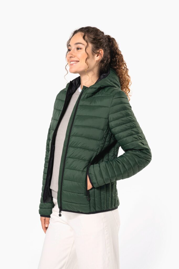 Doudoune légère capuche femme