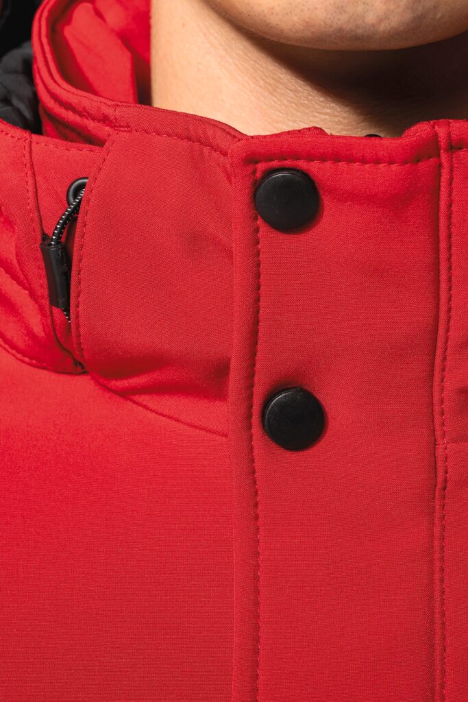 Parka softshell doublée capuche homme