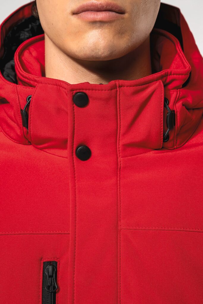 Parka softshell doublée capuche homme