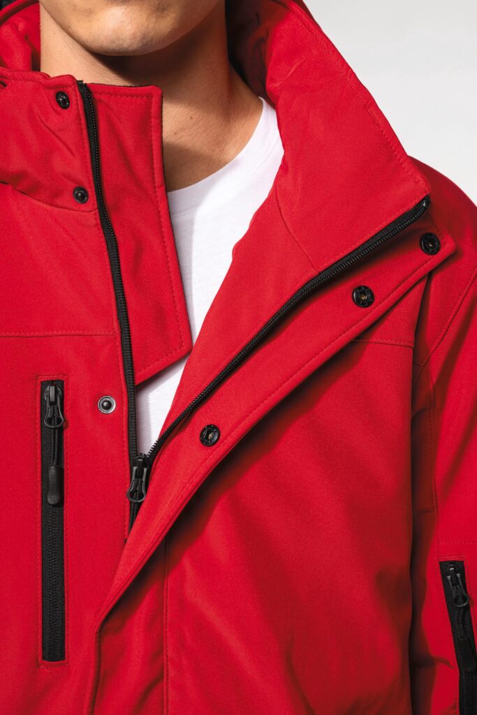 Parka softshell doublée capuche homme