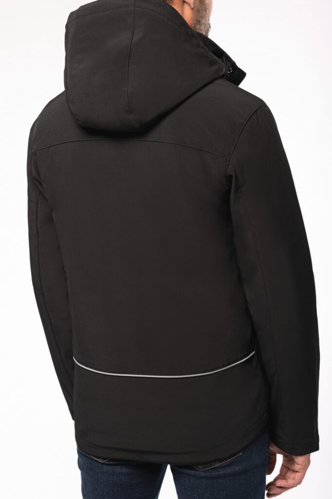Parka softshell doublée capuche homme