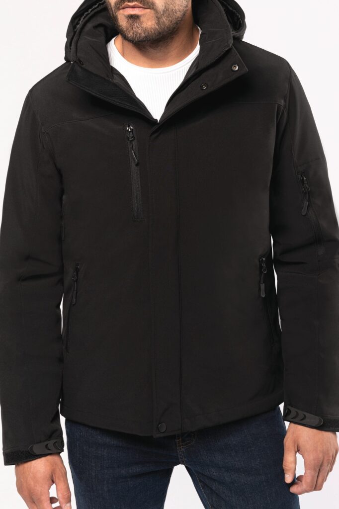 Parka softshell doublée capuche homme