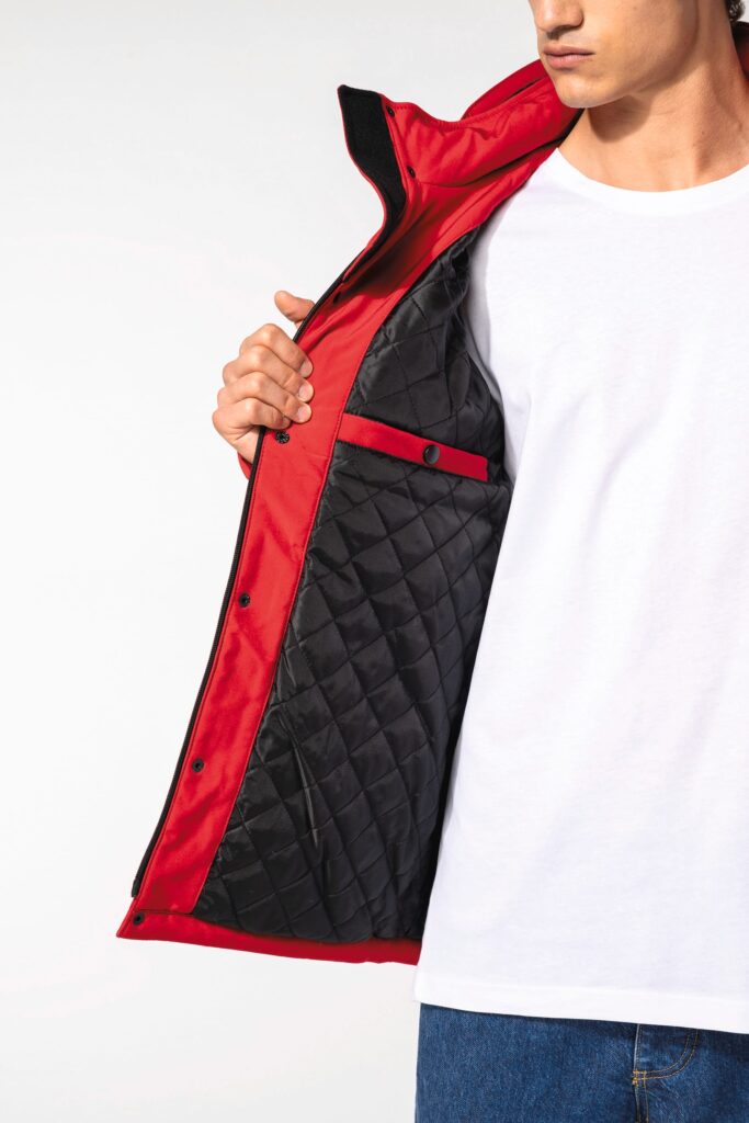 Parka softshell doublée capuche homme