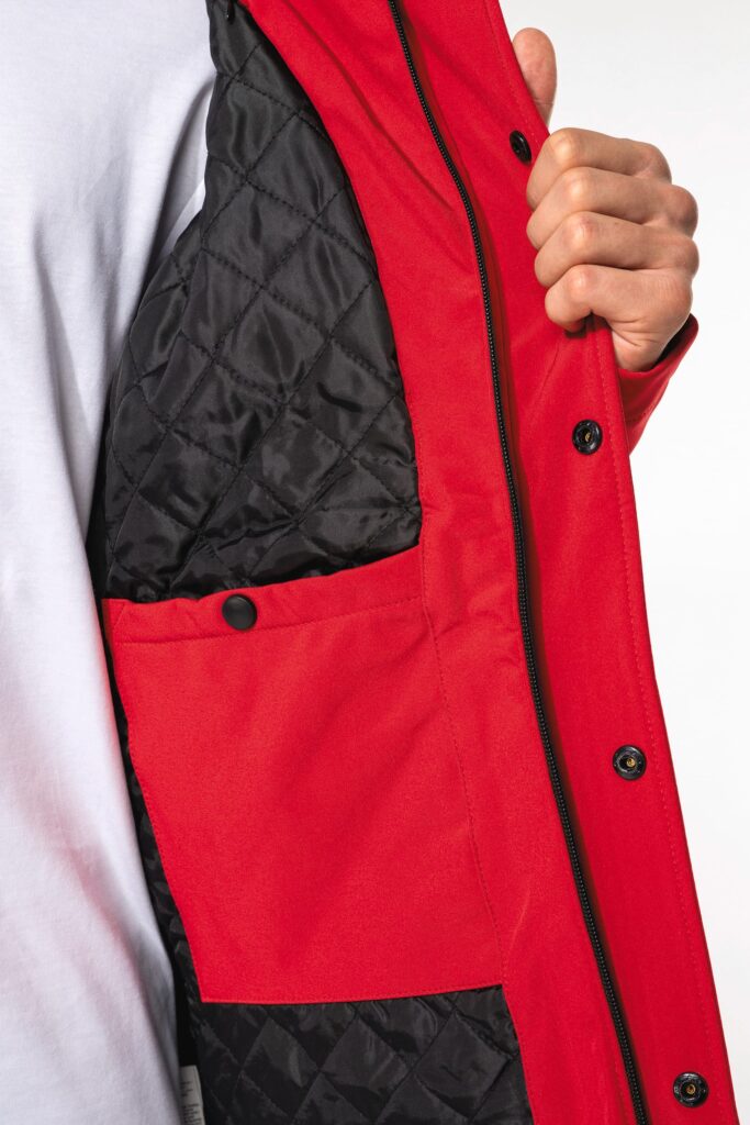 Parka softshell doublée capuche homme