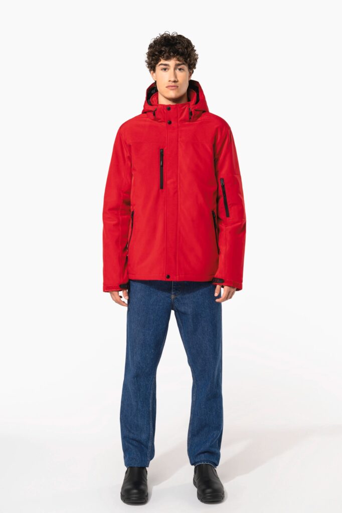 Parka softshell doublée capuche homme