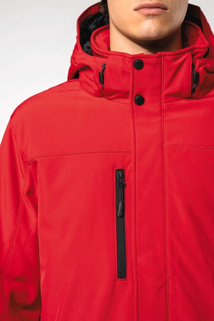 Parka softshell doublée capuche homme