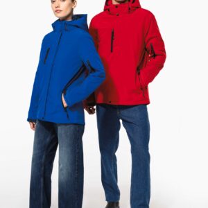 Parka softshell doublée capuche homme