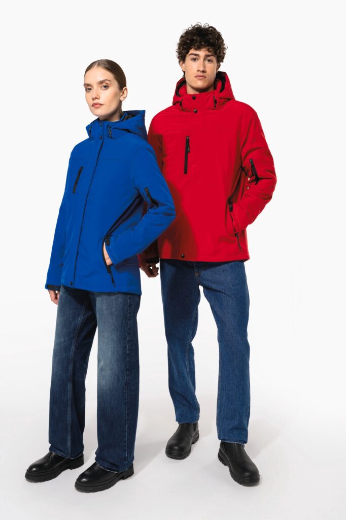 Parka softshell doublée capuche homme