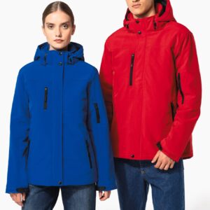 Parka softshell doublée capuche homme