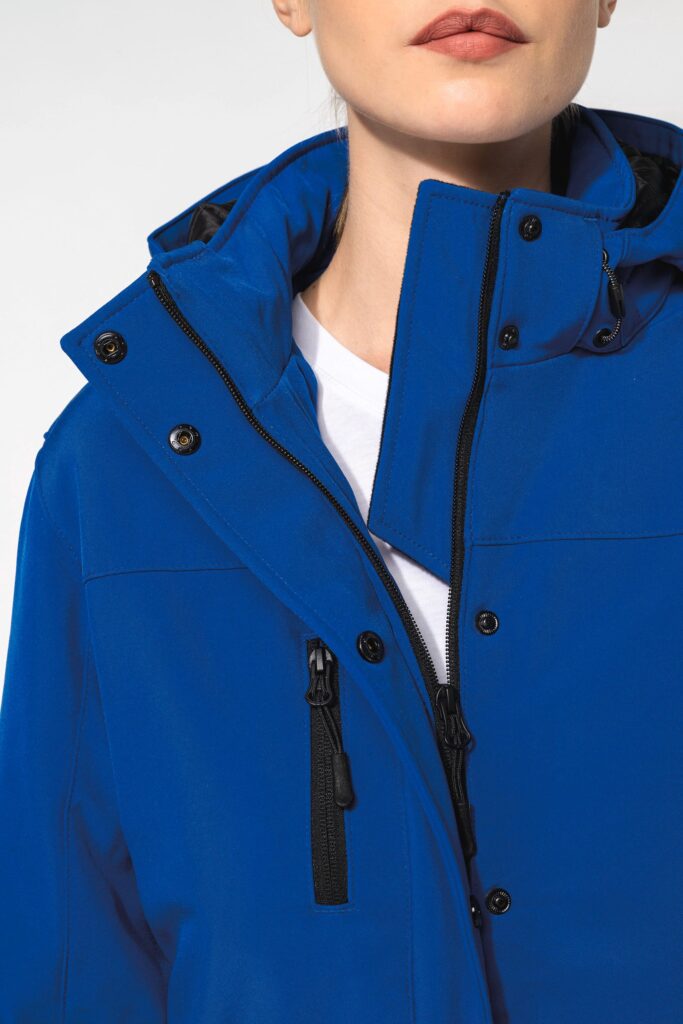 Parka softshell doublée capuche femme