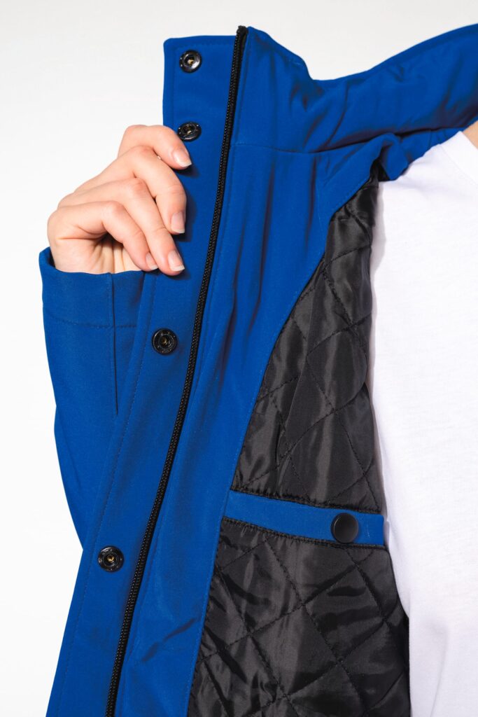 Parka softshell doublée capuche femme