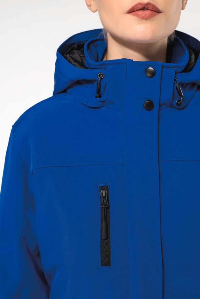 Parka softshell doublée capuche femme