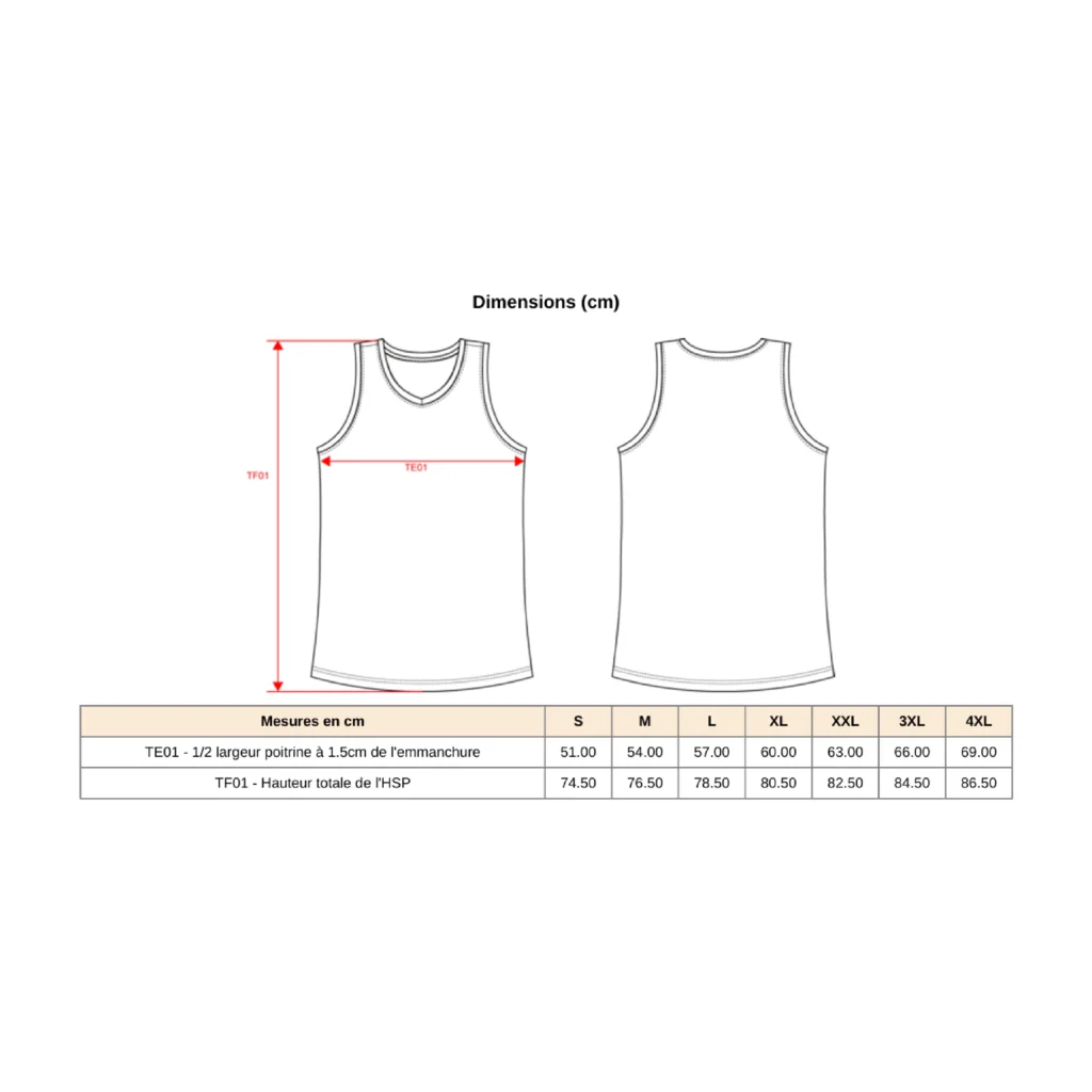 Maillot d'entrainement polyester - Adulte