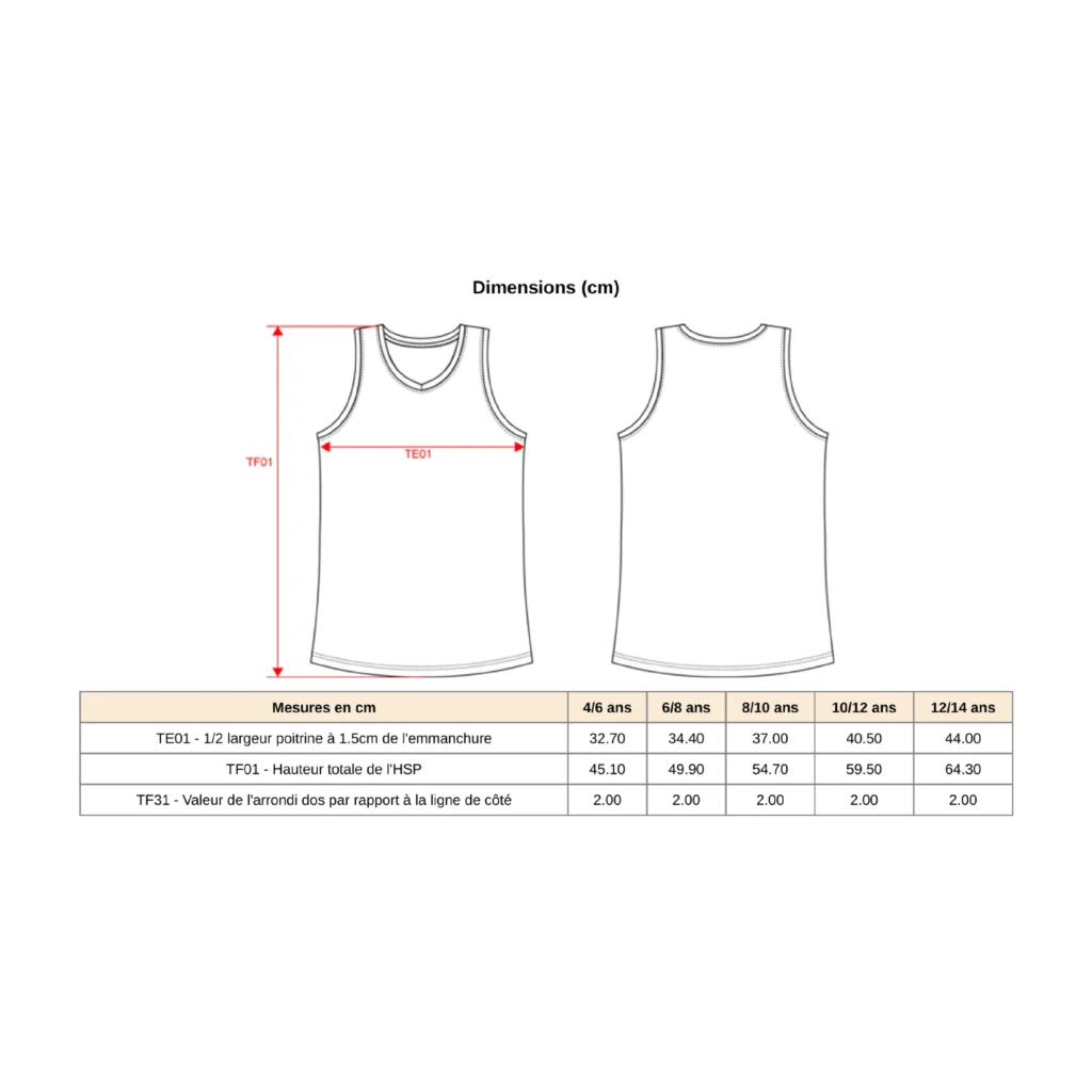 Maillot d'entrainement polyester - Enfant