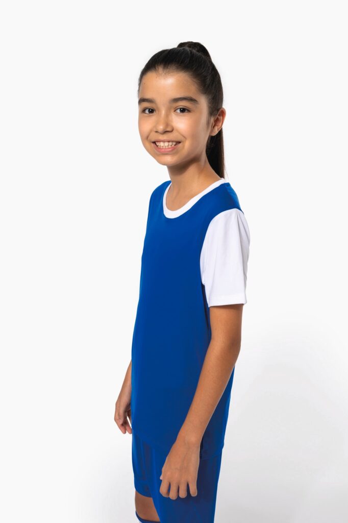 Maillot multisport manches courtes bicolore enfant