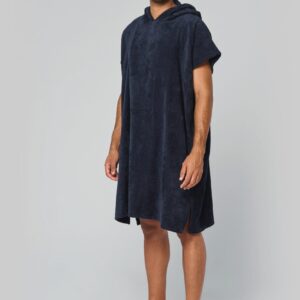 Poncho éponge à capuche unisexe