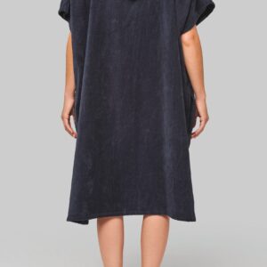 Poncho éponge à capuche unisexe