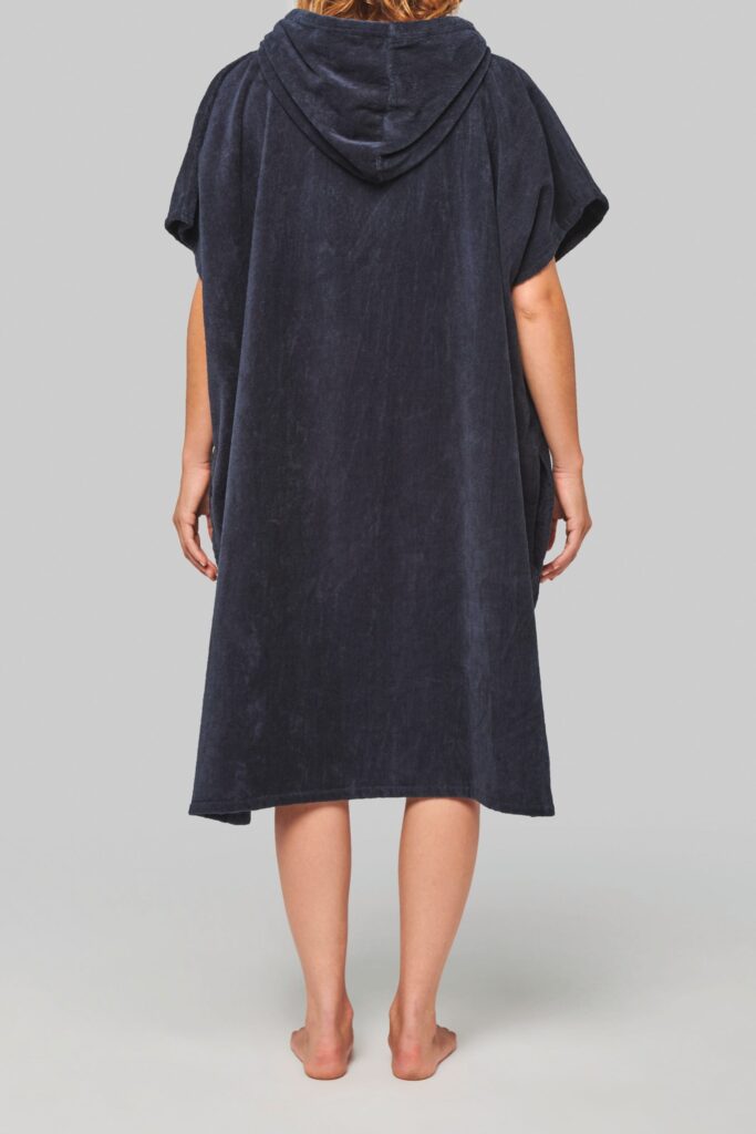 Poncho éponge à capuche unisexe