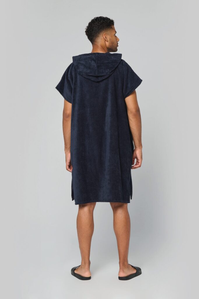 Poncho éponge à capuche unisexe