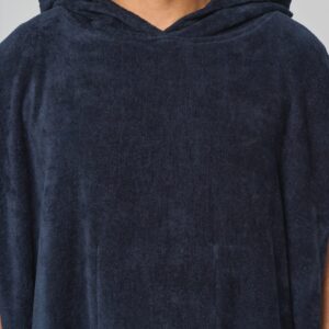 Poncho éponge à capuche unisexe