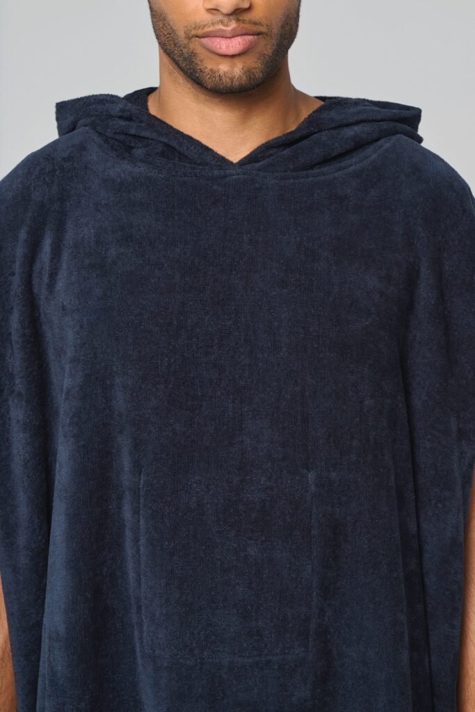 Poncho éponge à capuche unisexe