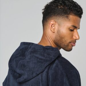 Poncho éponge à capuche unisexe