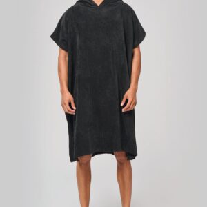 Poncho éponge à capuche unisexe