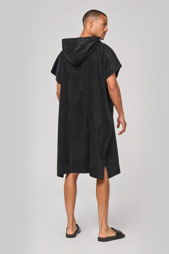 Poncho éponge à capuche unisexe