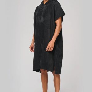 Poncho éponge à capuche unisexe