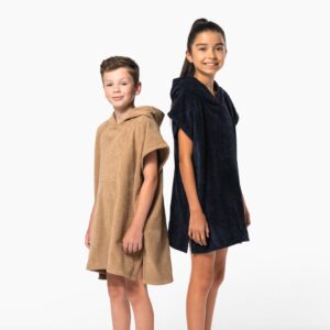 Poncho éponge à capuche enfant