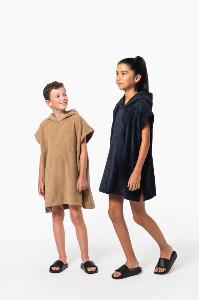 Poncho éponge à capuche enfant