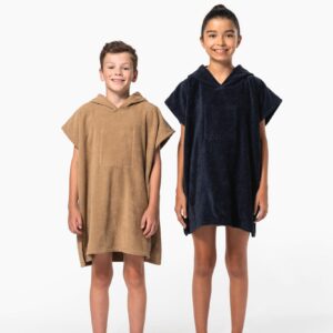 Poncho éponge à capuche enfant