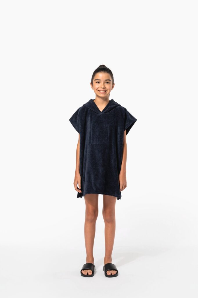 Poncho éponge à capuche enfant