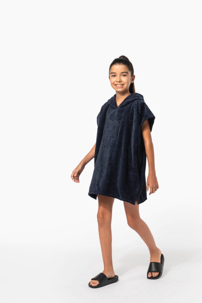 Poncho éponge à capuche enfant
