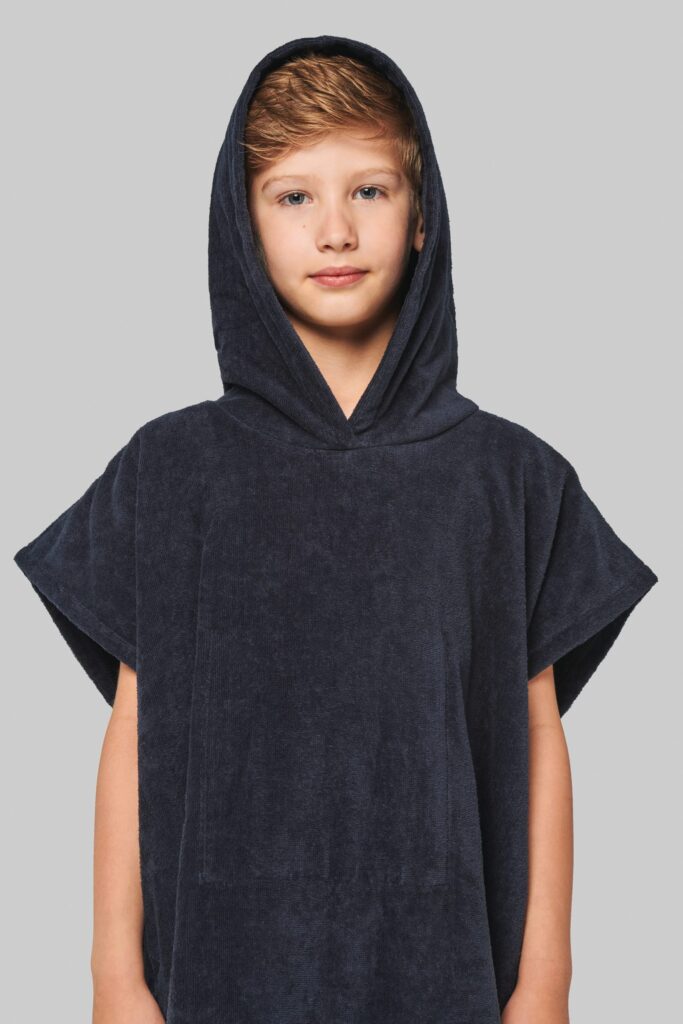 Poncho éponge à capuche enfant
