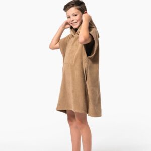 Poncho éponge à capuche enfant