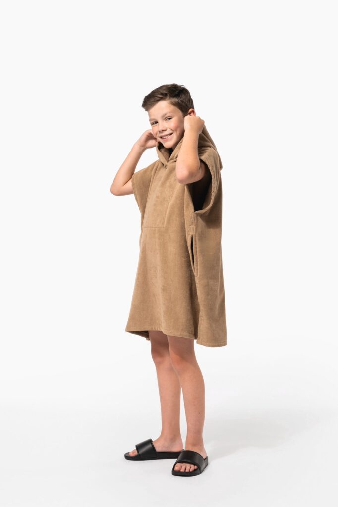 Poncho éponge à capuche enfant