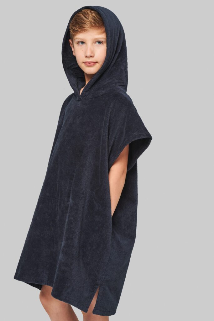 Poncho éponge à capuche enfant