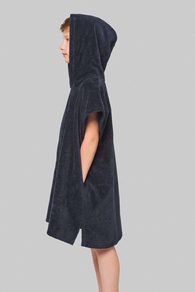 Poncho éponge à capuche enfant