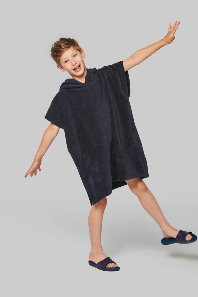 Poncho éponge à capuche enfant
