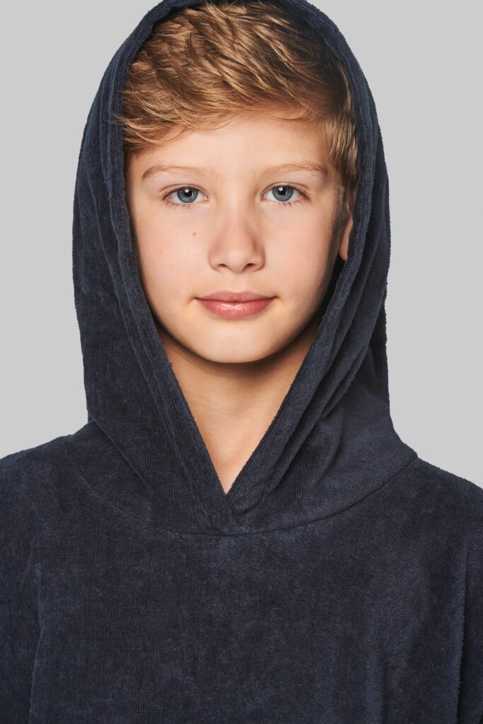 Poncho éponge à capuche enfant