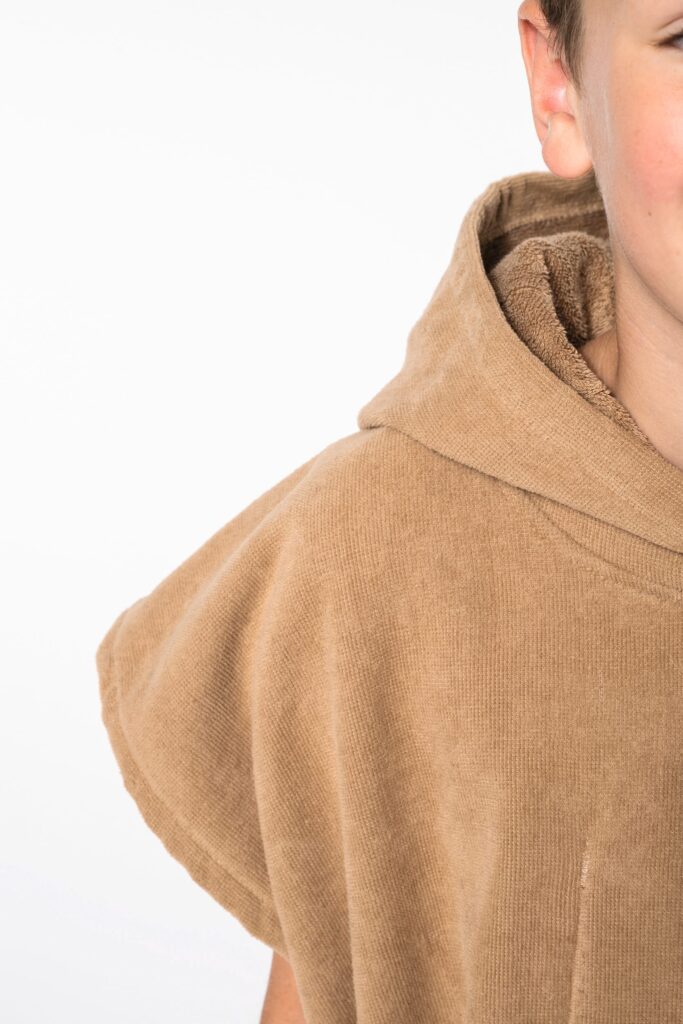 Poncho éponge à capuche enfant