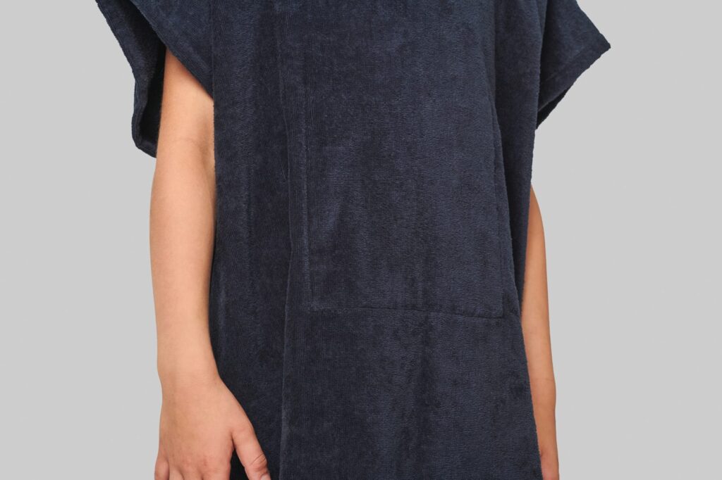 Poncho éponge à capuche enfant