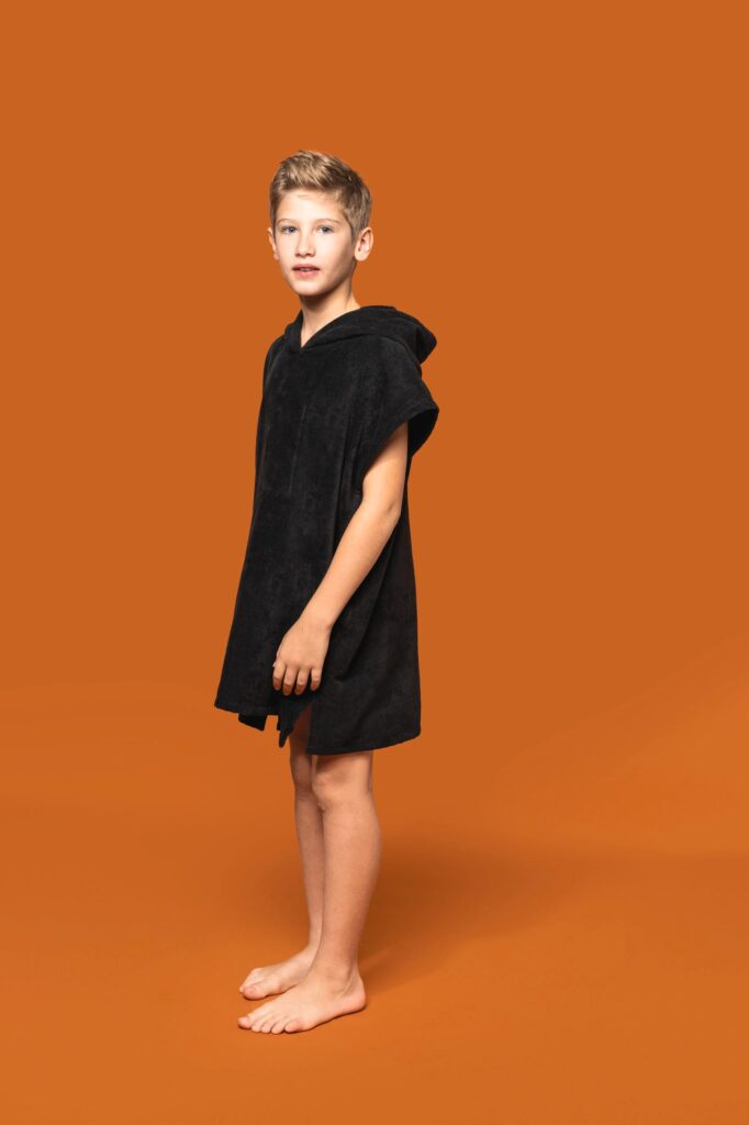 Poncho éponge à capuche enfant
