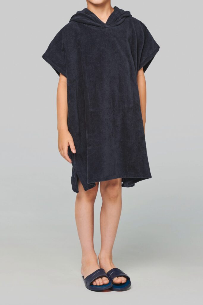 Poncho éponge à capuche enfant